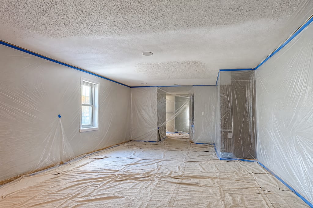Plastic containment sheeting