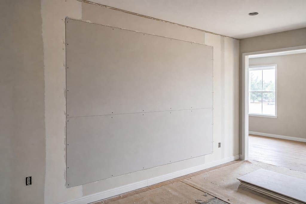 Fit and screw new sheetrock photo